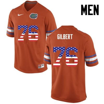 Men's Florida Gators #76 Marcus Gilbert NCAA Nike Orange USA Flag Fashion Authentic Stitched College Football Jersey ANT0362ZZ